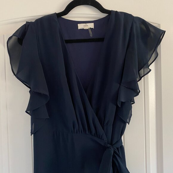 VICI Slow Motion Wrap Maxi Dress - Navy - M - Picture 5 of 8